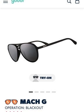 goodr Mach G Aviator Sunglasses in Black